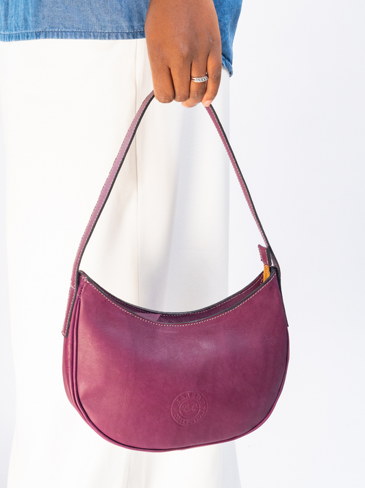 Midaga Shoulder Bag- Plum