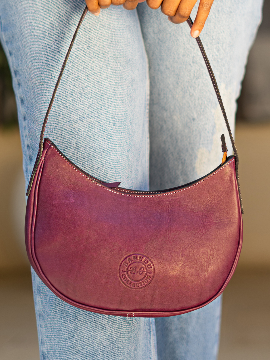 Midaga Shoulder Bag- Plum