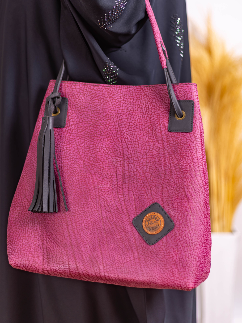 Berry Tassel Tote