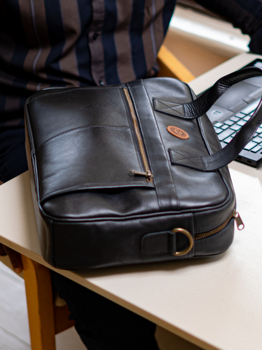 Aboko laptop bag- black