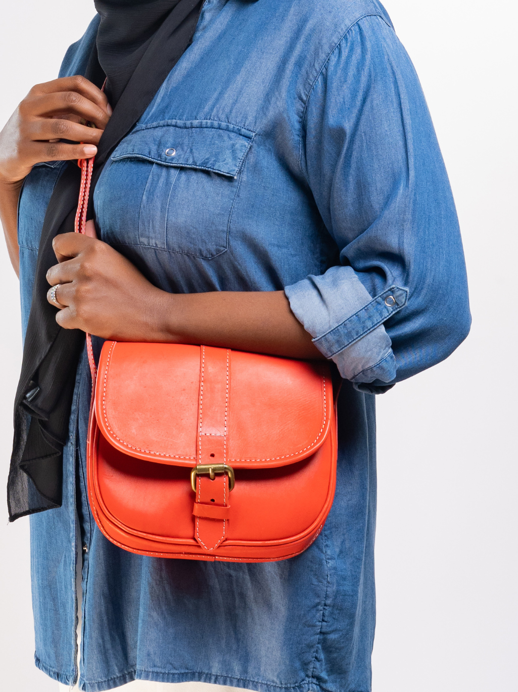 Red Minimalist Sling Bag
