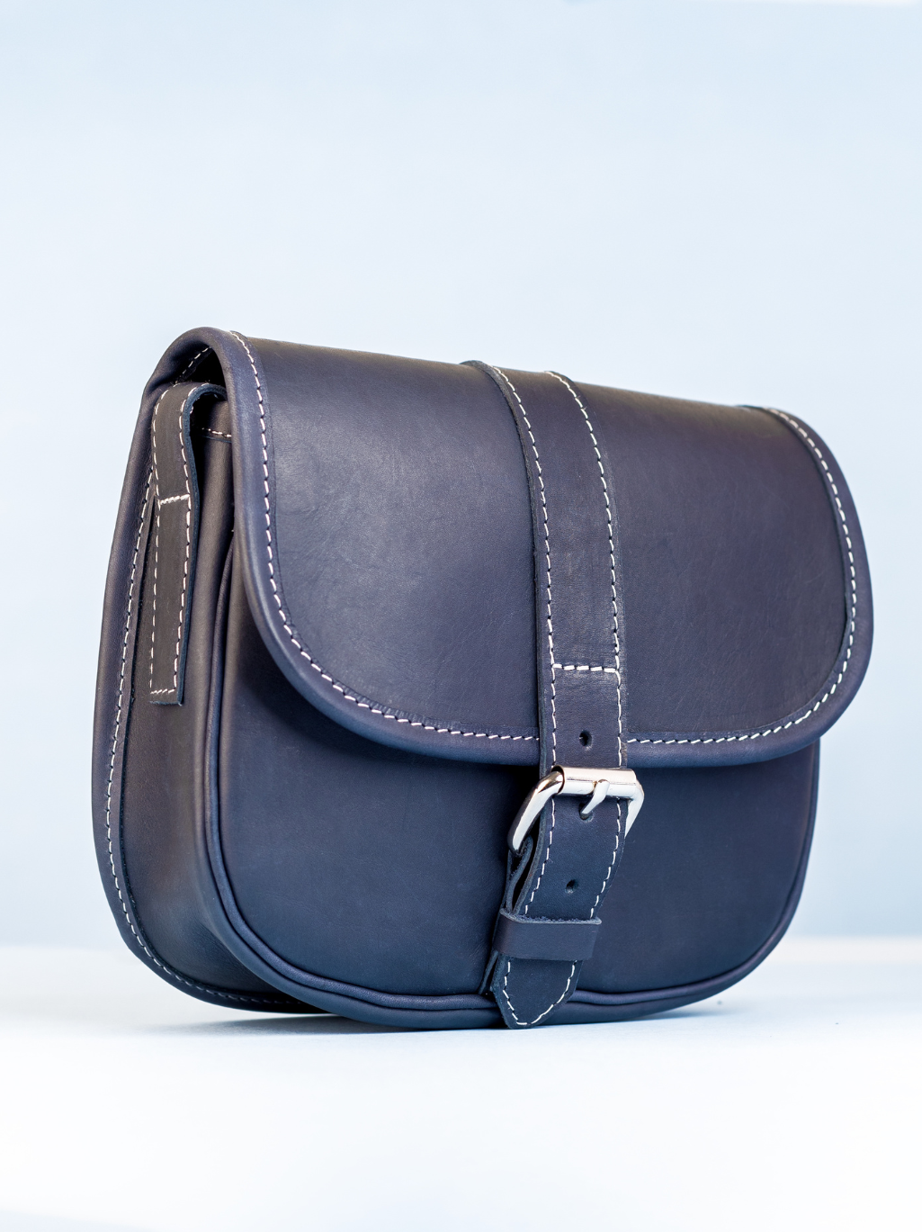 Navy Blue Minimalist Sling Bag