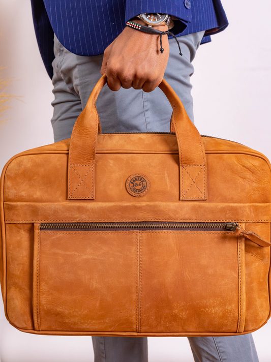Tan Laptop Bag