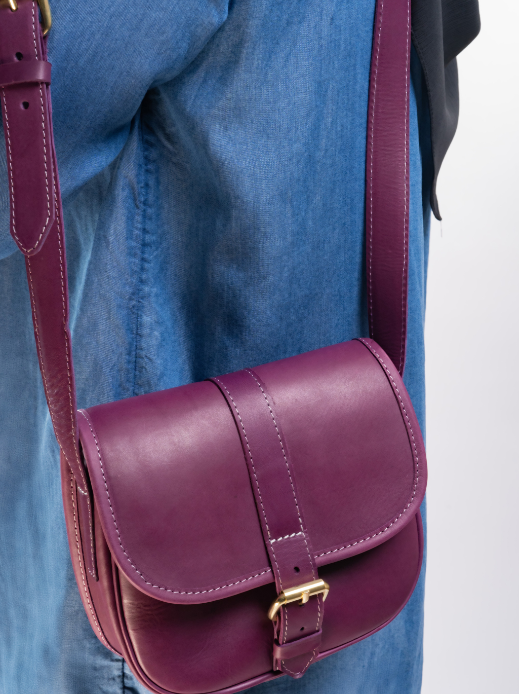 Plum Minimalist Sling Bag