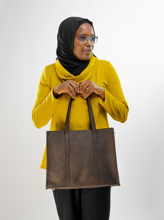 Matte Brown Tote